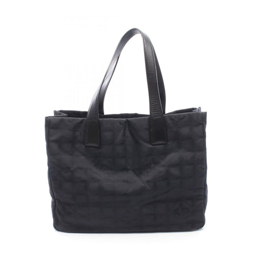 Chanel Tote New Travel Line MM Black Leather New MM