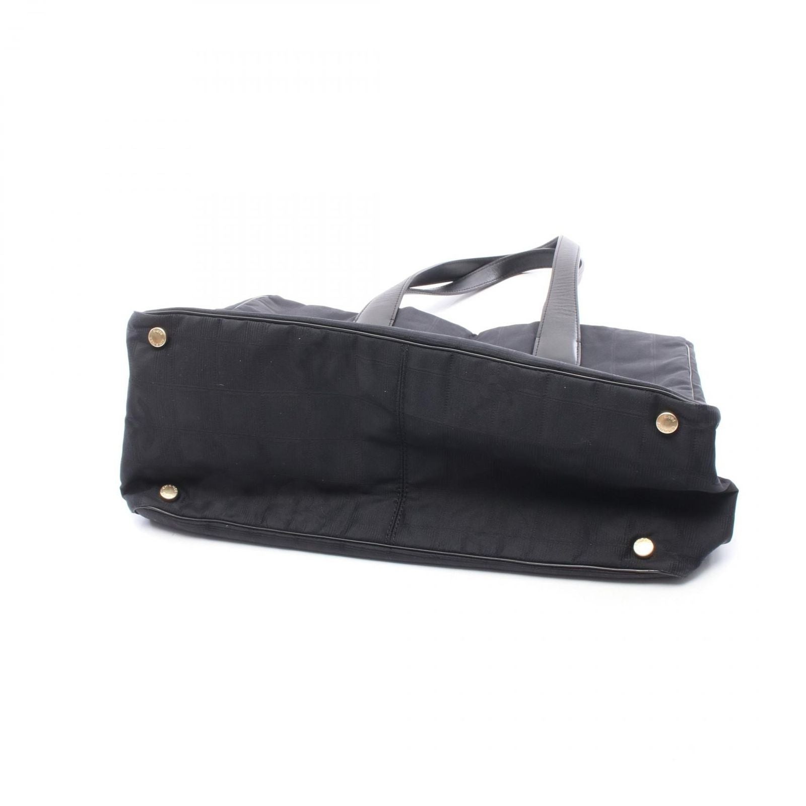 Chanel Tote New Travel Line MM Black Leather New MM — view 7