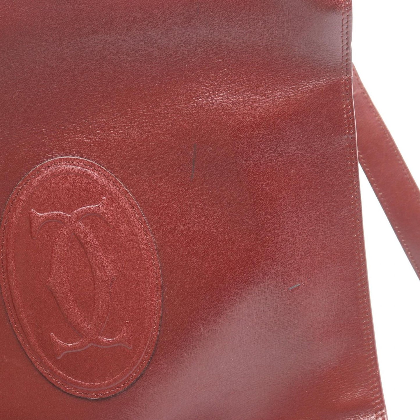 Cartier Shoulder Bag Must Line Bordeaux Leather — view 5