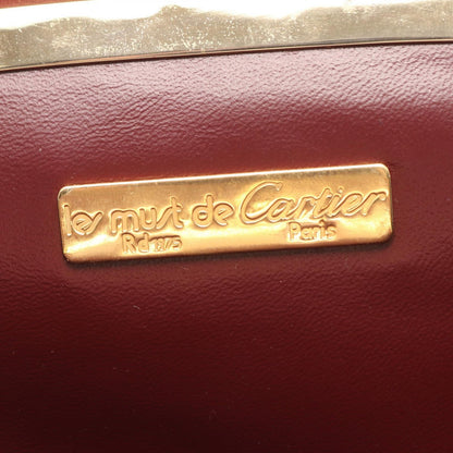 Cartier Shoulder Bag Must Line Bordeaux Leather — view 4