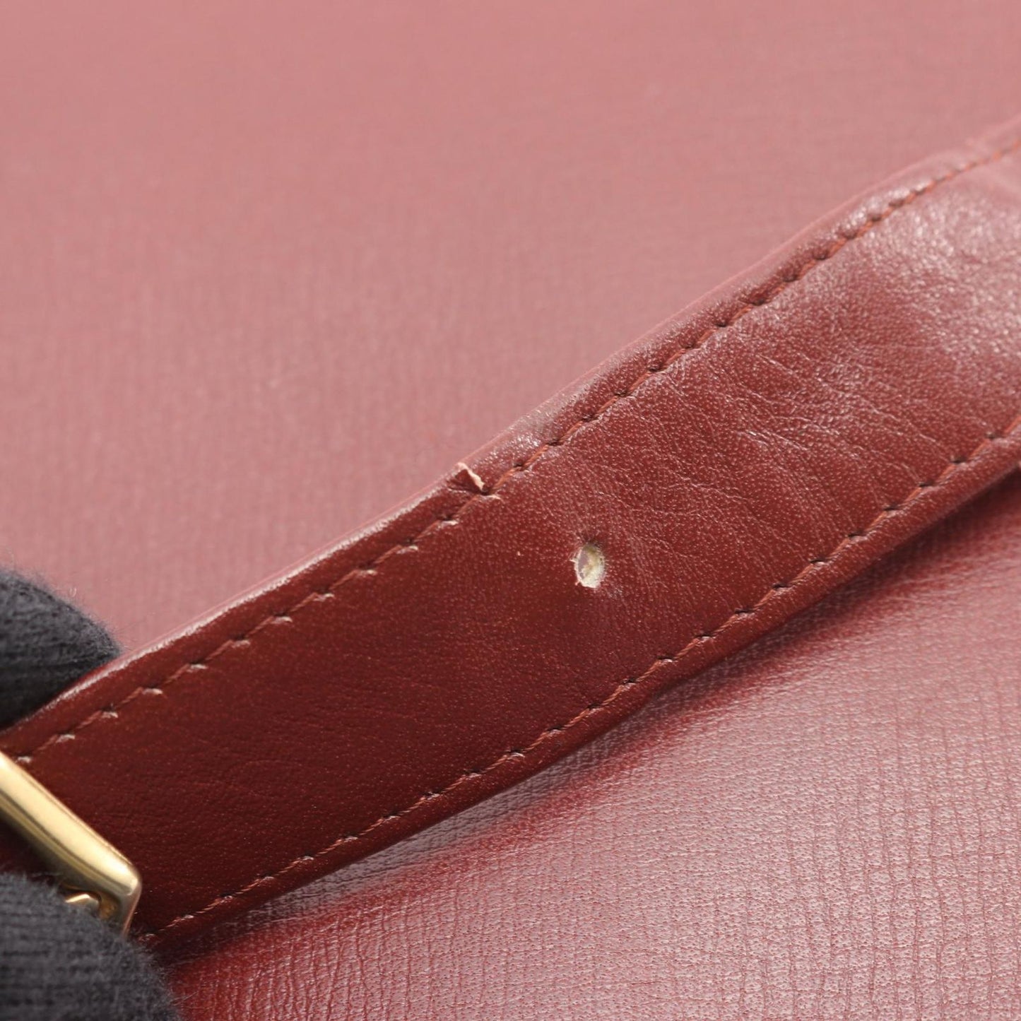 Cartier Shoulder Bag Must Line Bordeaux Leather — view 9