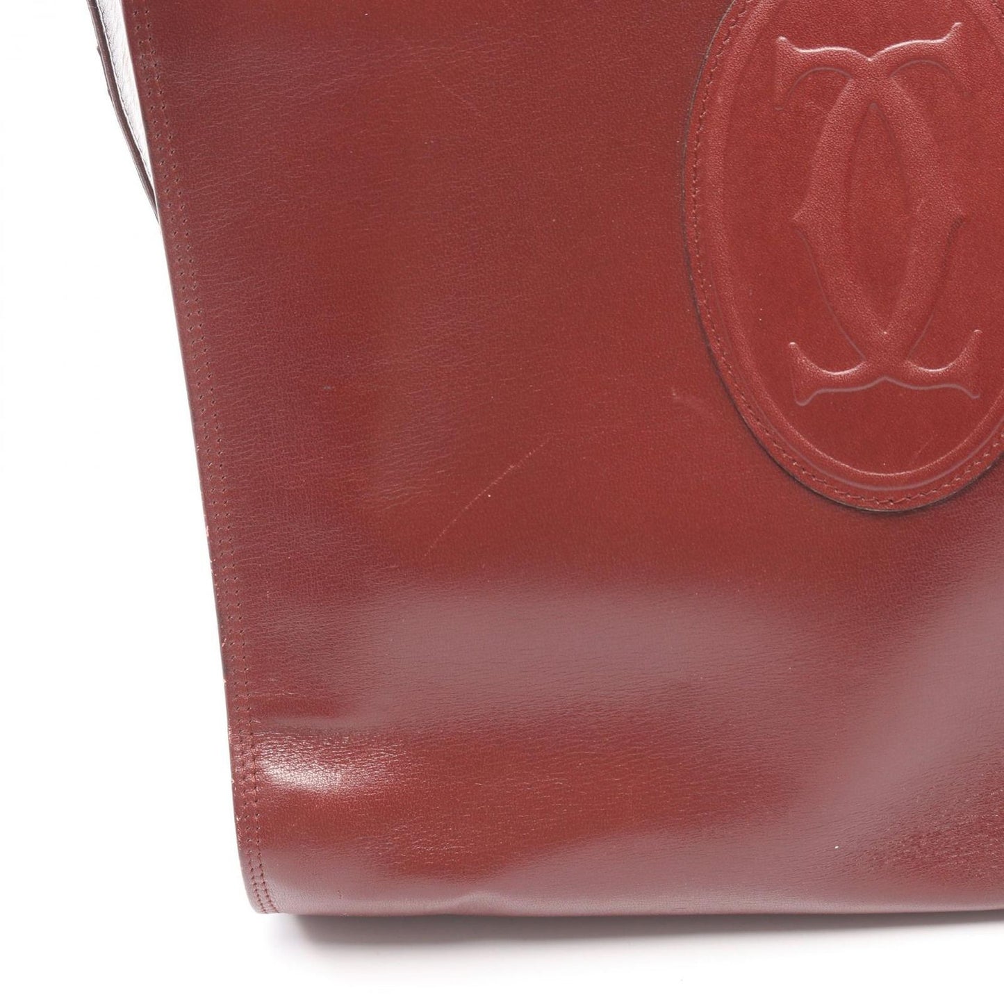 Cartier Shoulder Bag Must Line Bordeaux Leather — view 6