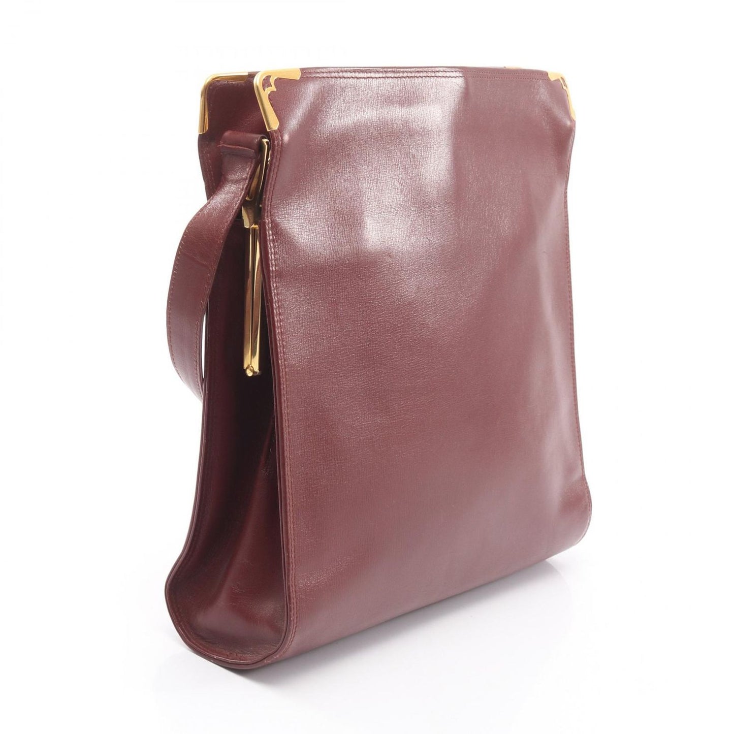 Cartier Shoulder Bag Must Line Bordeaux Leather — view 2