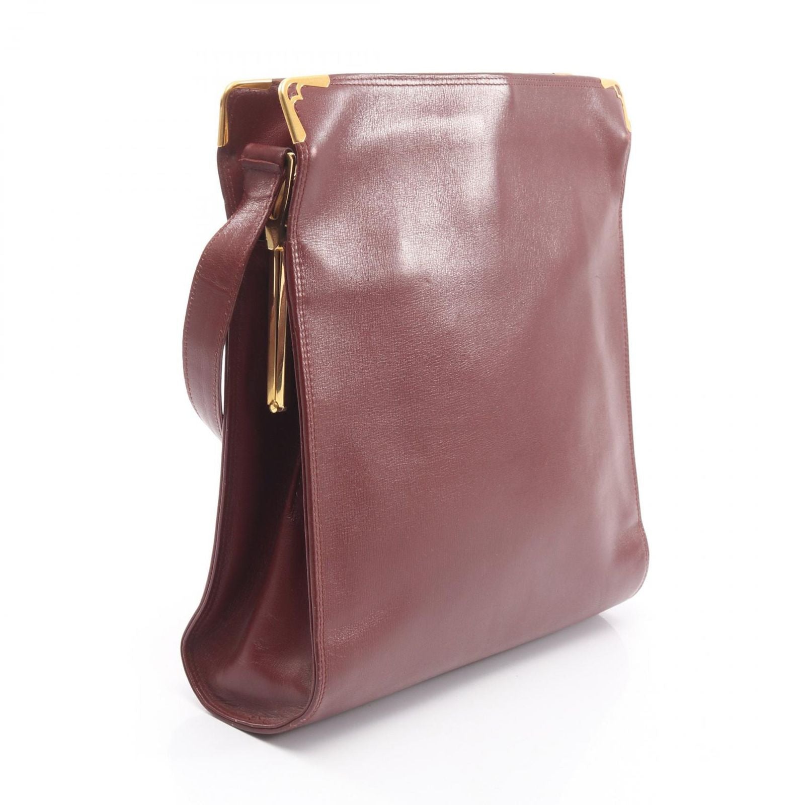 Cartier Shoulder Bag Must Line Bordeaux Leather — view 2