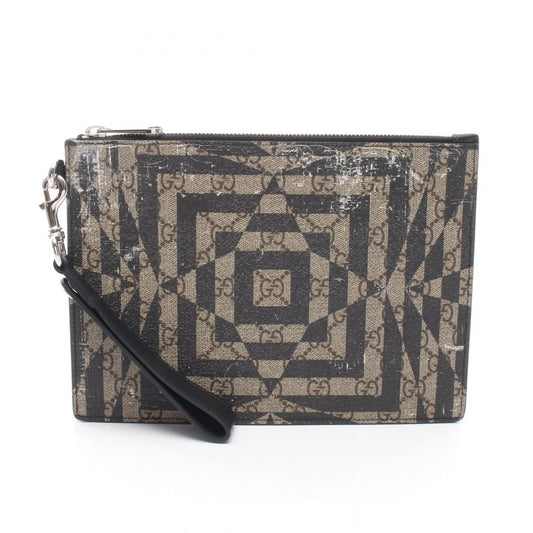 Gucci Clutch GG Carre Brown Black Beige Others