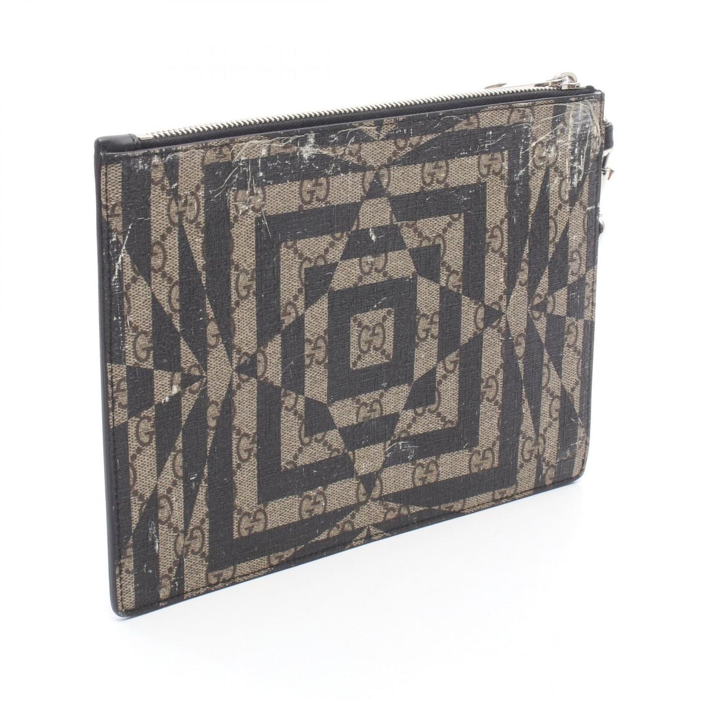 Gucci Clutch GG Carre Brown Black Beige Others — view 2