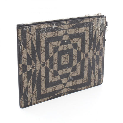 Gucci Clutch GG Carre Brown Black Beige Others — view 2