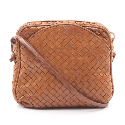 Bottega Veneta Shoulder Bag Intrecciato Brown Leather
