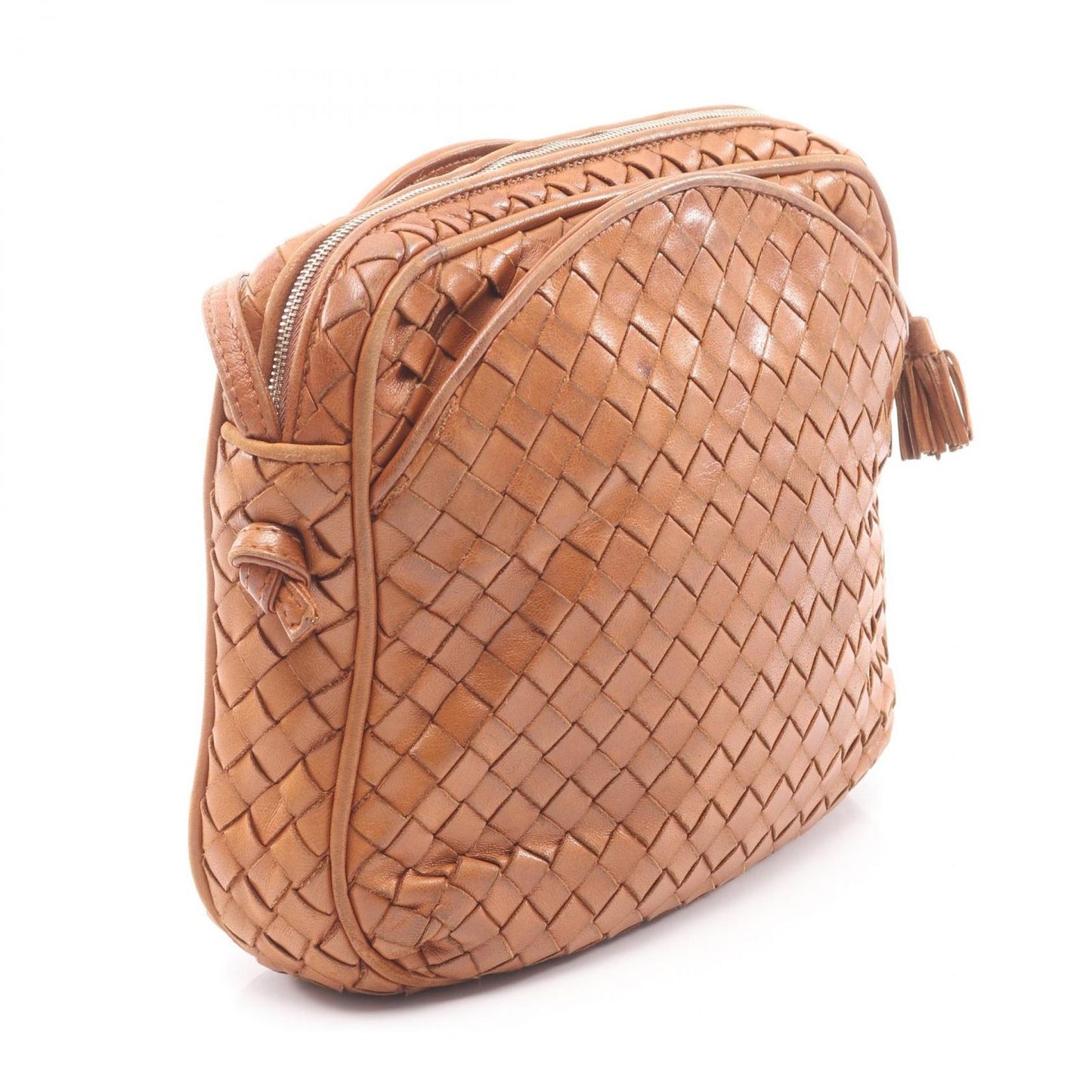 Bottega Veneta Shoulder Bag Intrecciato Brown Leather — view 2