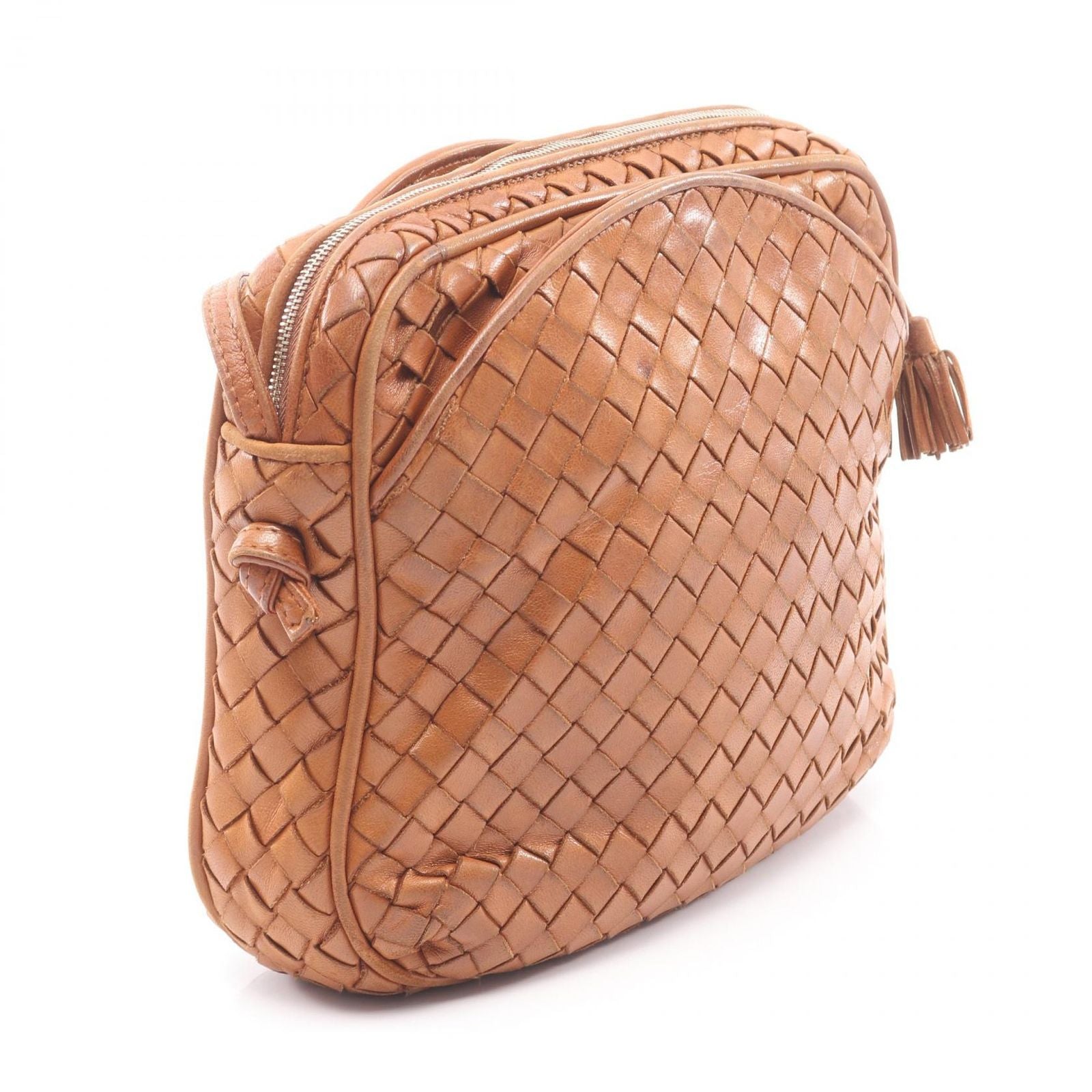 Bottega Veneta Shoulder Bag Intrecciato Brown Leather — view 2