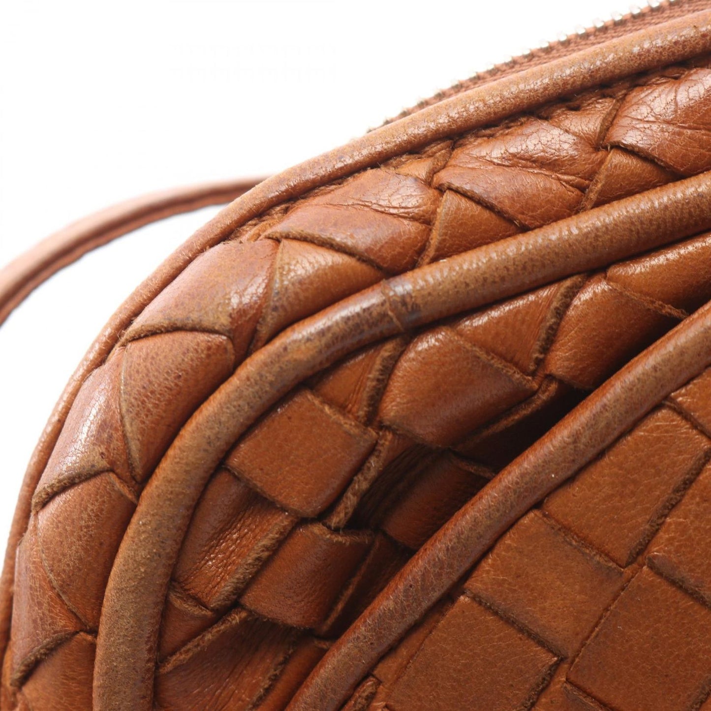 Bottega Veneta Shoulder Bag Intrecciato Brown Leather — view 7