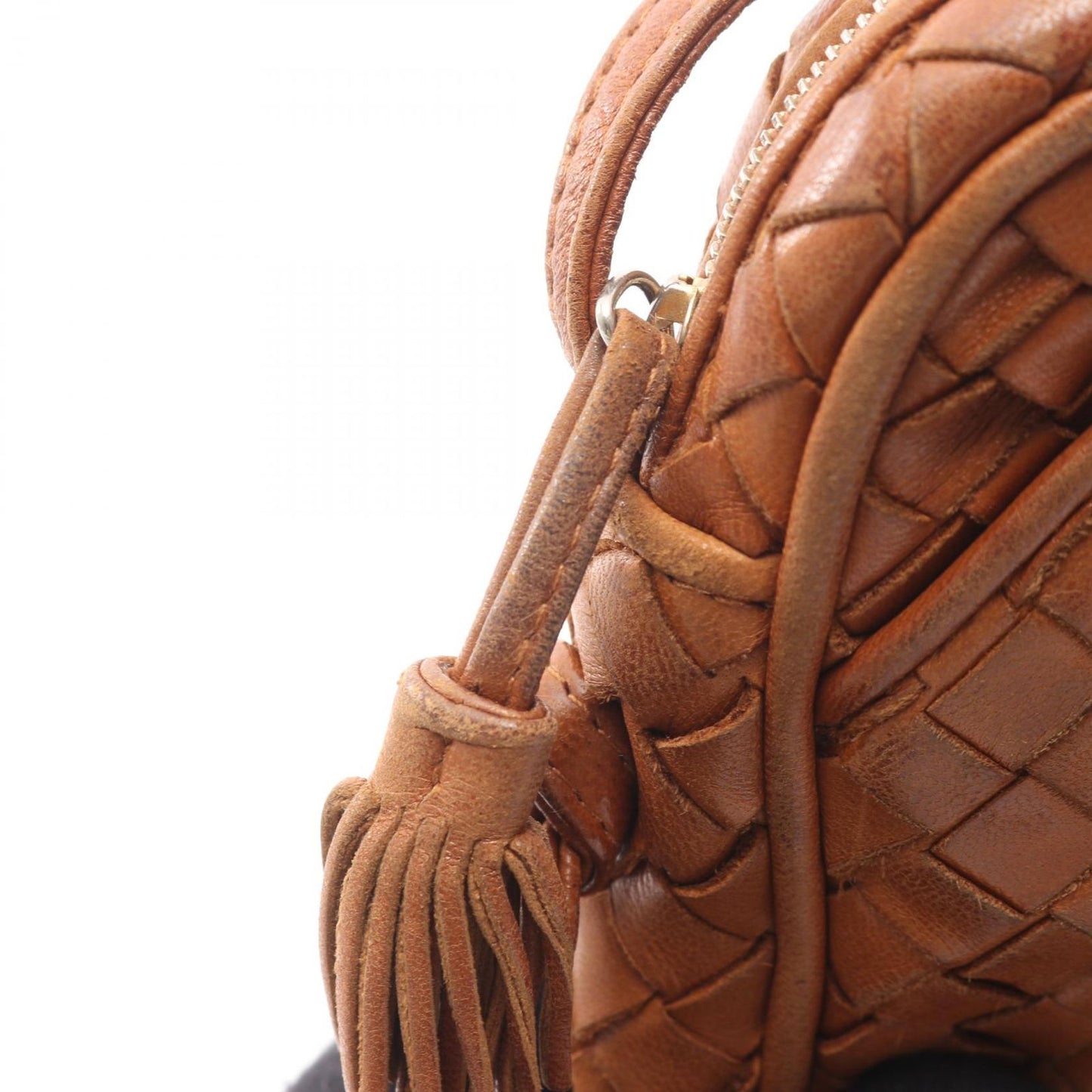 Bottega Veneta Shoulder Bag Intrecciato Brown Leather — view 9