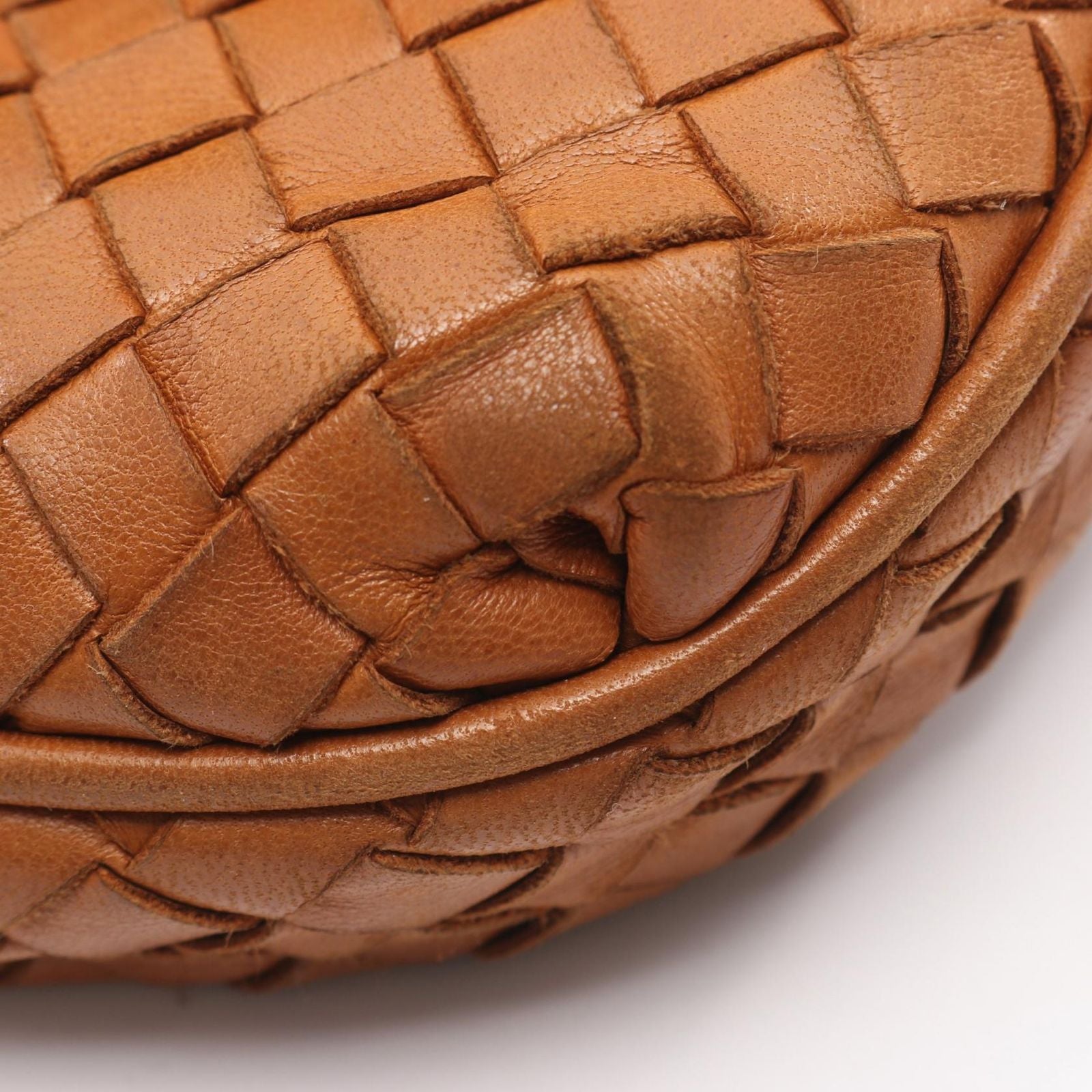 Bottega Veneta Shoulder Bag Intrecciato Brown Leather — view 5