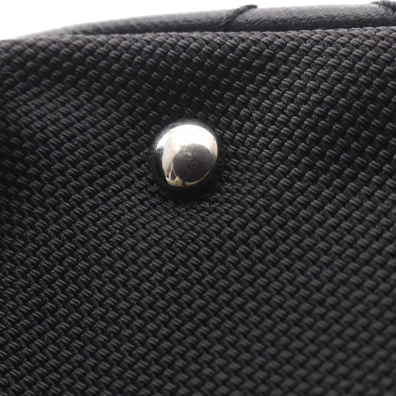 Chanel Tote Paris Biarritz GM Black Canvas Leather GM — view 8