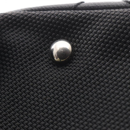 Chanel Tote Paris Biarritz GM Black Canvas Leather GM — view 8