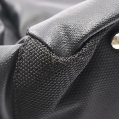 Chanel Tote Paris Biarritz GM Black Canvas Leather GM — view 6