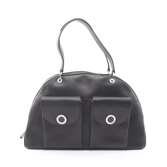 Bvlgari Handbag Black Leather