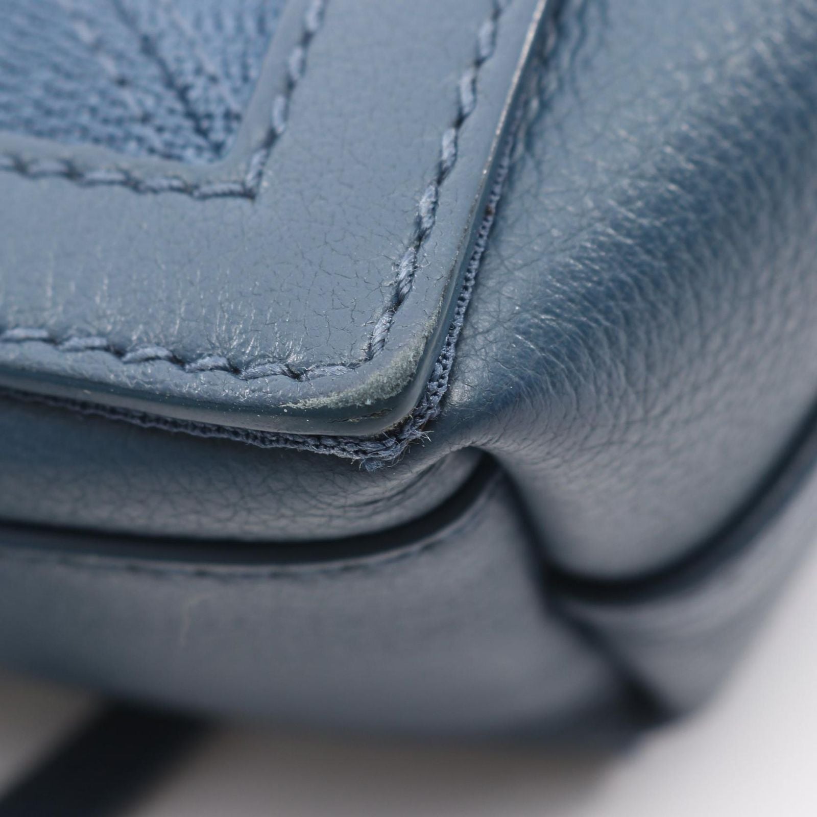 Balenciaga Handbag Navy Cabas XS 2-Way Leather Canvas — view 5