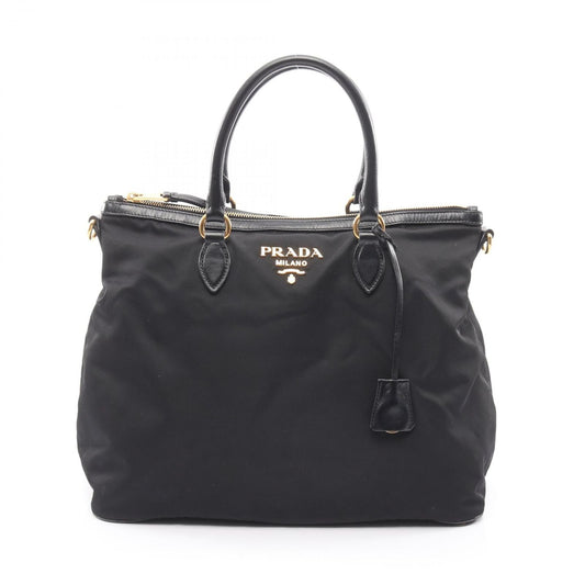Prada Handbag Black Nylon Leather