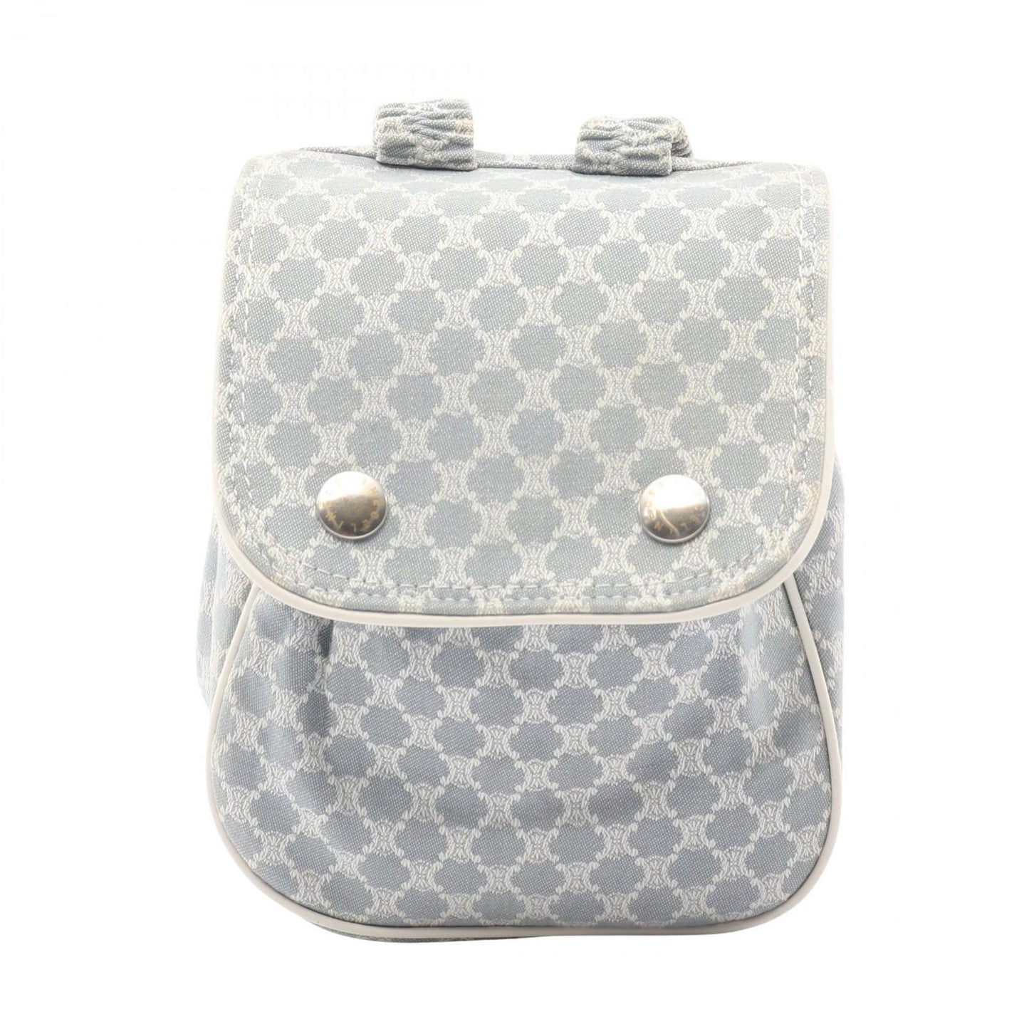 Celine Backpack Macadam Kids Blue Gray White Canvas Mini