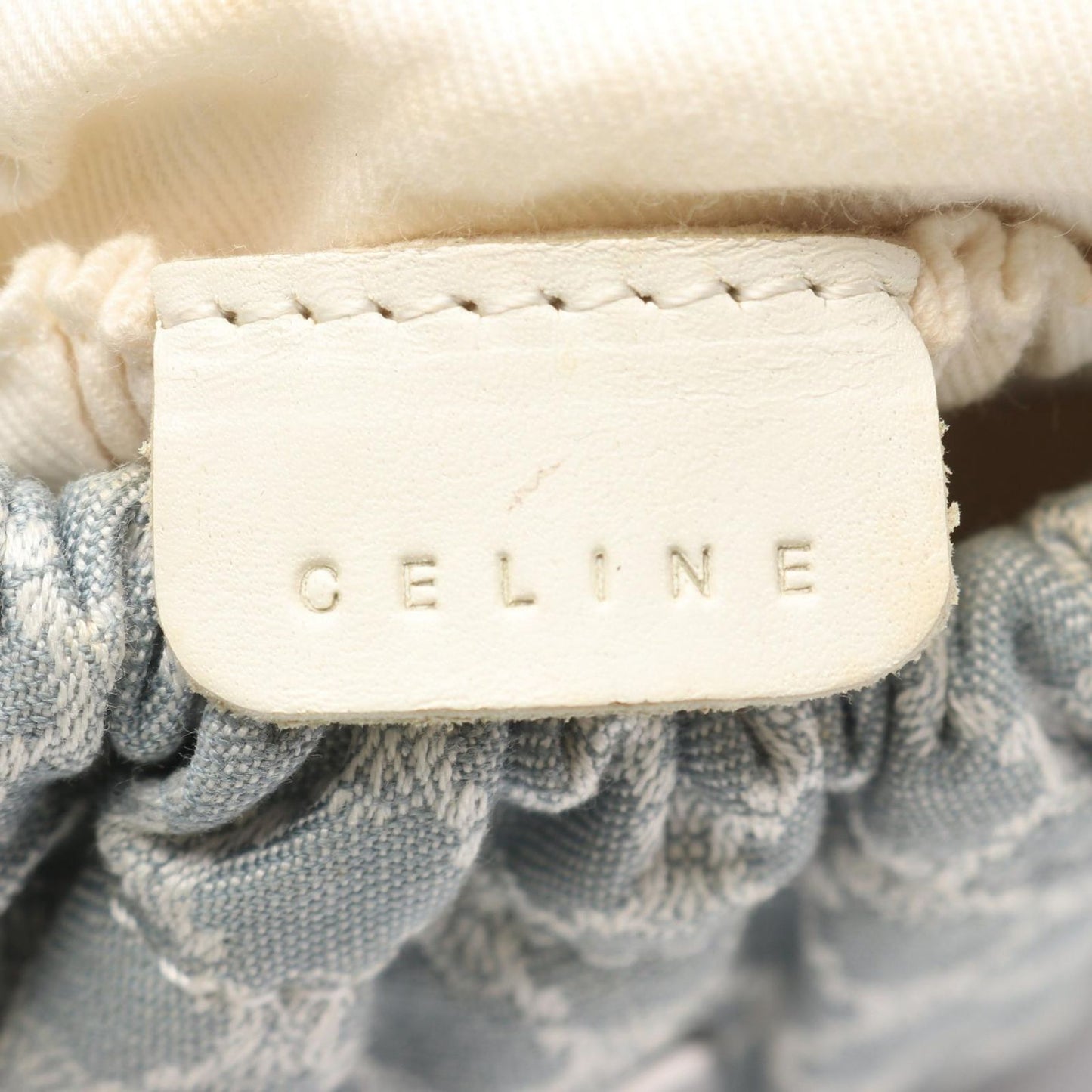 Celine Backpack Macadam Kids Blue Gray White Canvas Mini — view 4