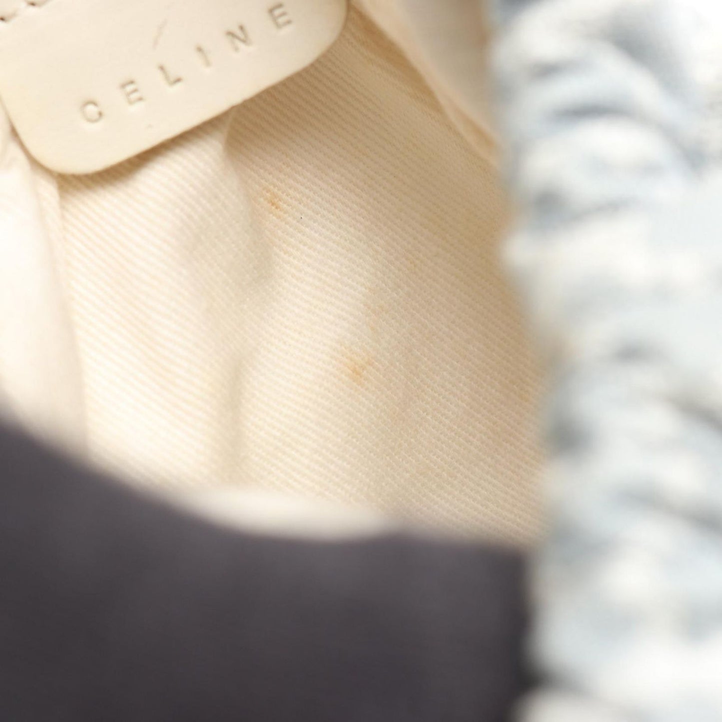 Celine Backpack Macadam Kids Blue Gray White Canvas Mini — view 5