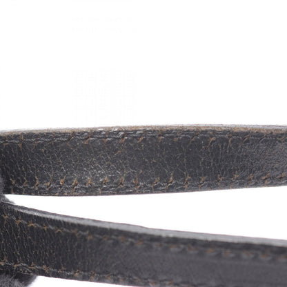 Celine Tote Macadam Black Brown Canvas Leather — view 8