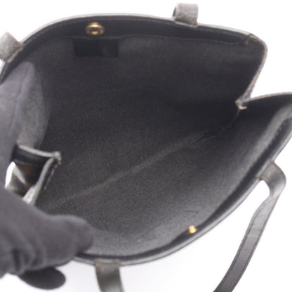 Celine Tote Macadam Black Brown Canvas Leather — view 3