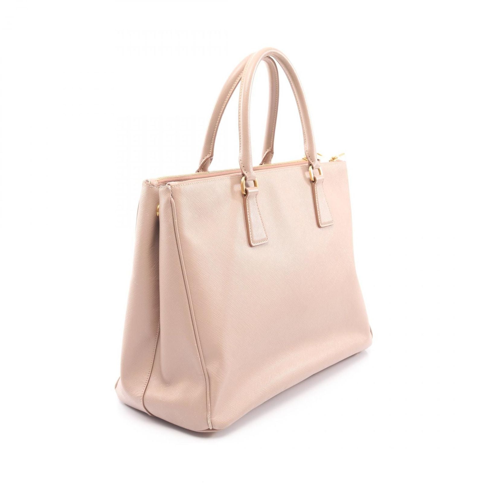 Prada Handbag Galleria Pink Beige Saffiano Leather 2-Way — view 2