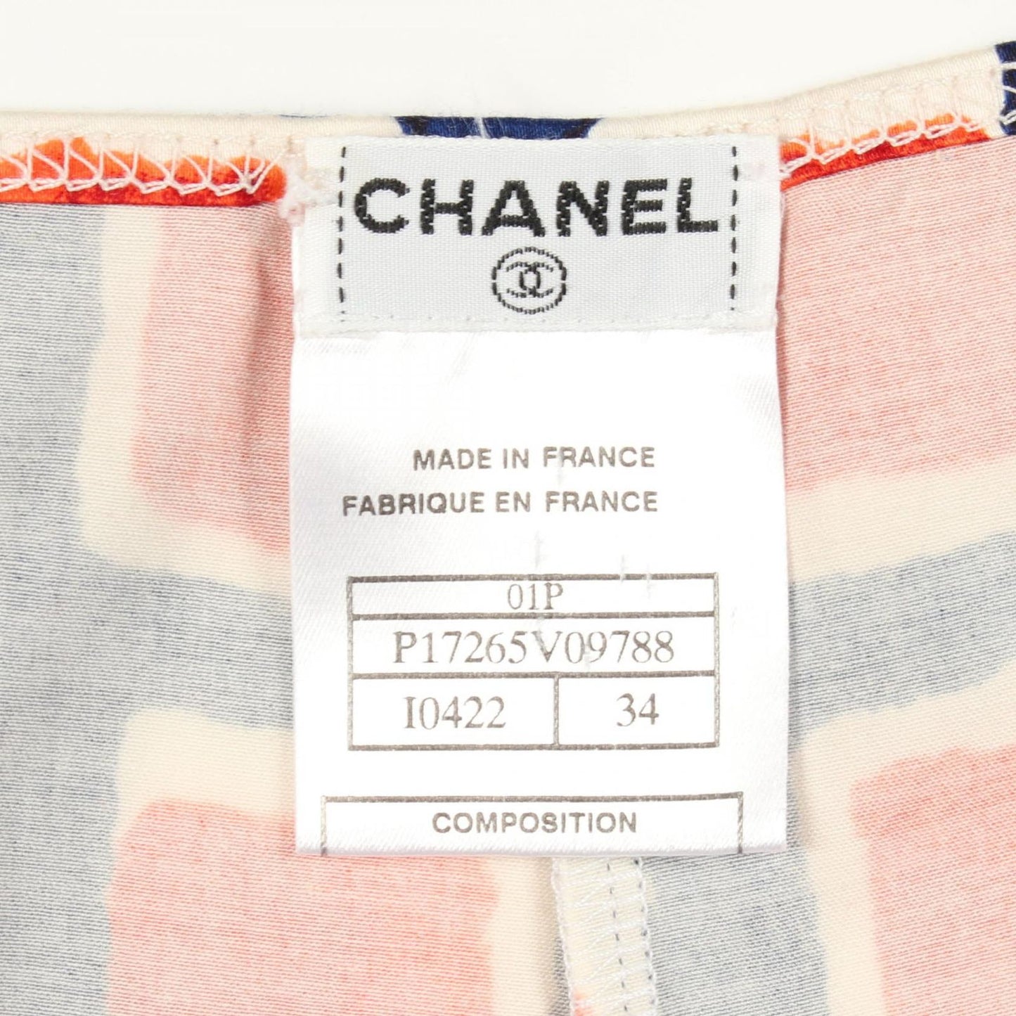 Chanel Pants CC Logo All Over Pattern Cotton — view 3