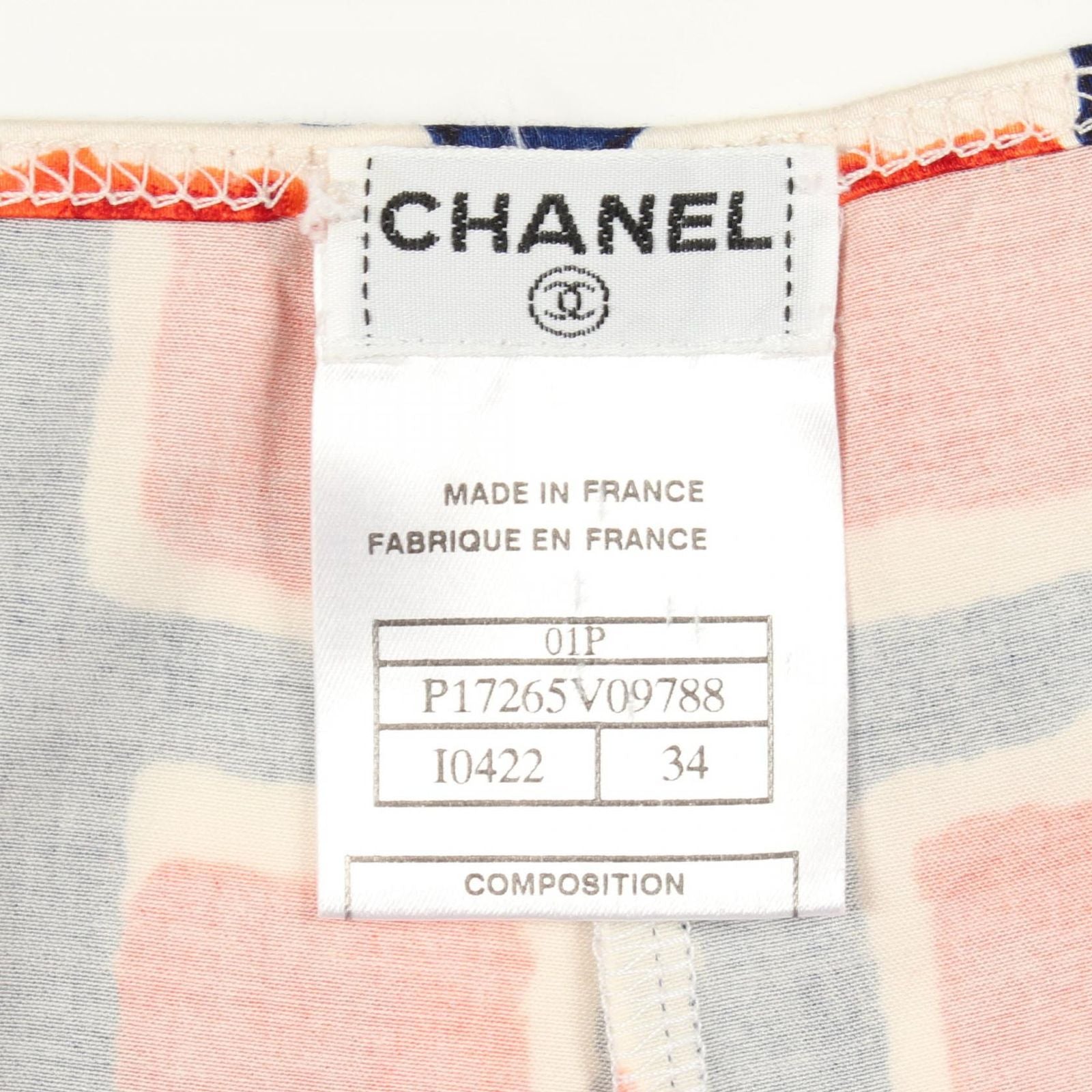 Chanel Pants CC Logo All Over Pattern Cotton — view 3