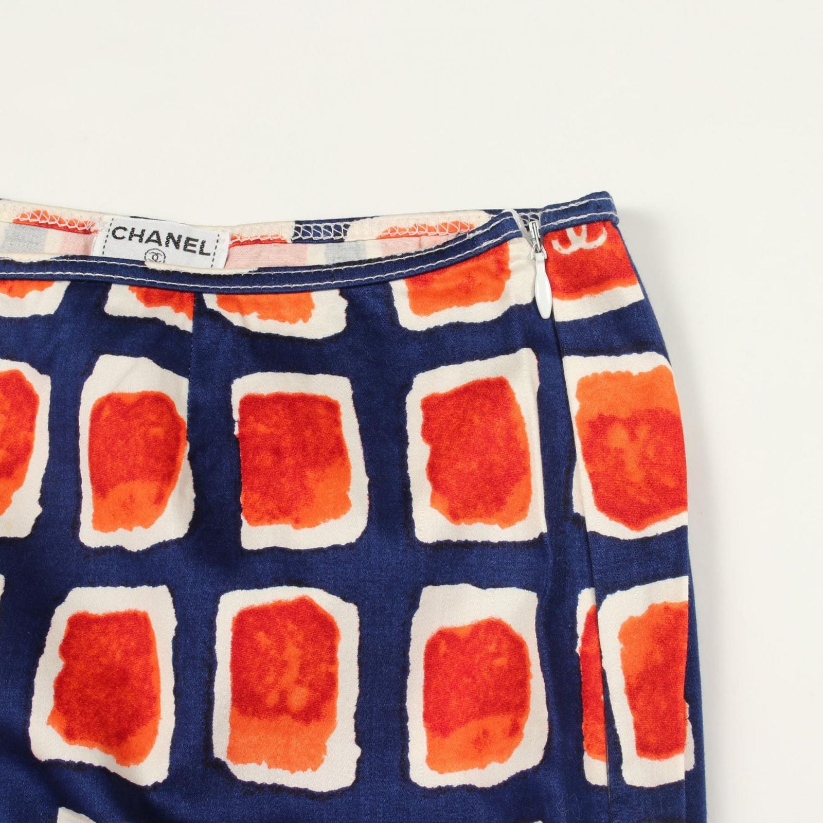 Chanel Pants CC Logo All Over Pattern Cotton — view 5