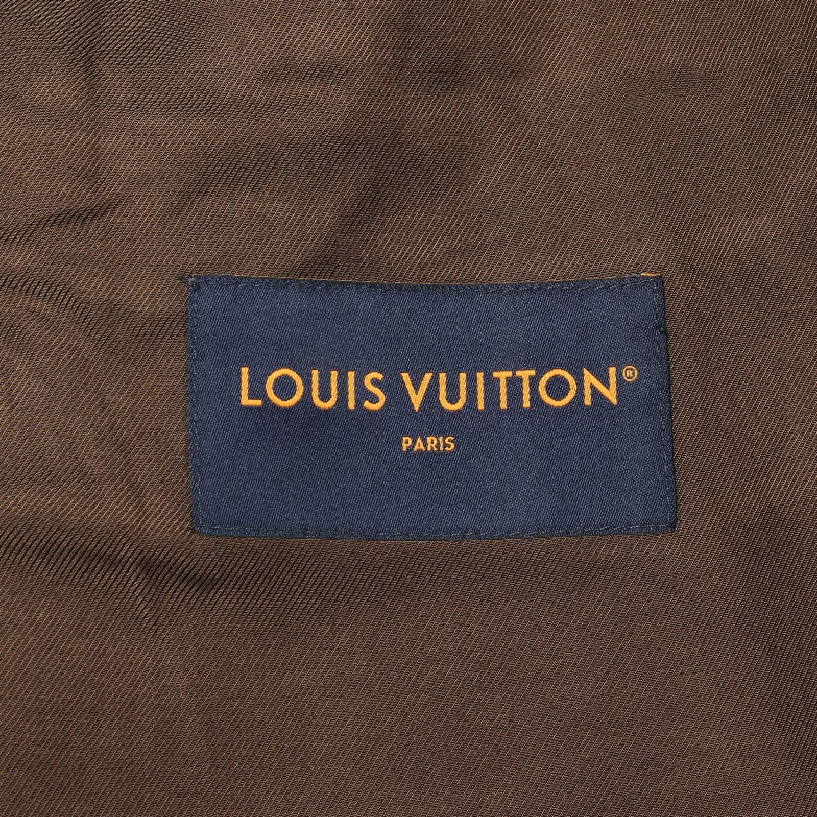 Louis Vuitton Monogram Embossed Overshirt Brown Jacket — view 3