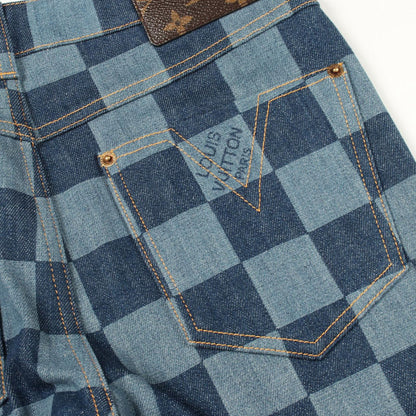 Louis Vuitton Denim Pants Damier Cotton — view 7