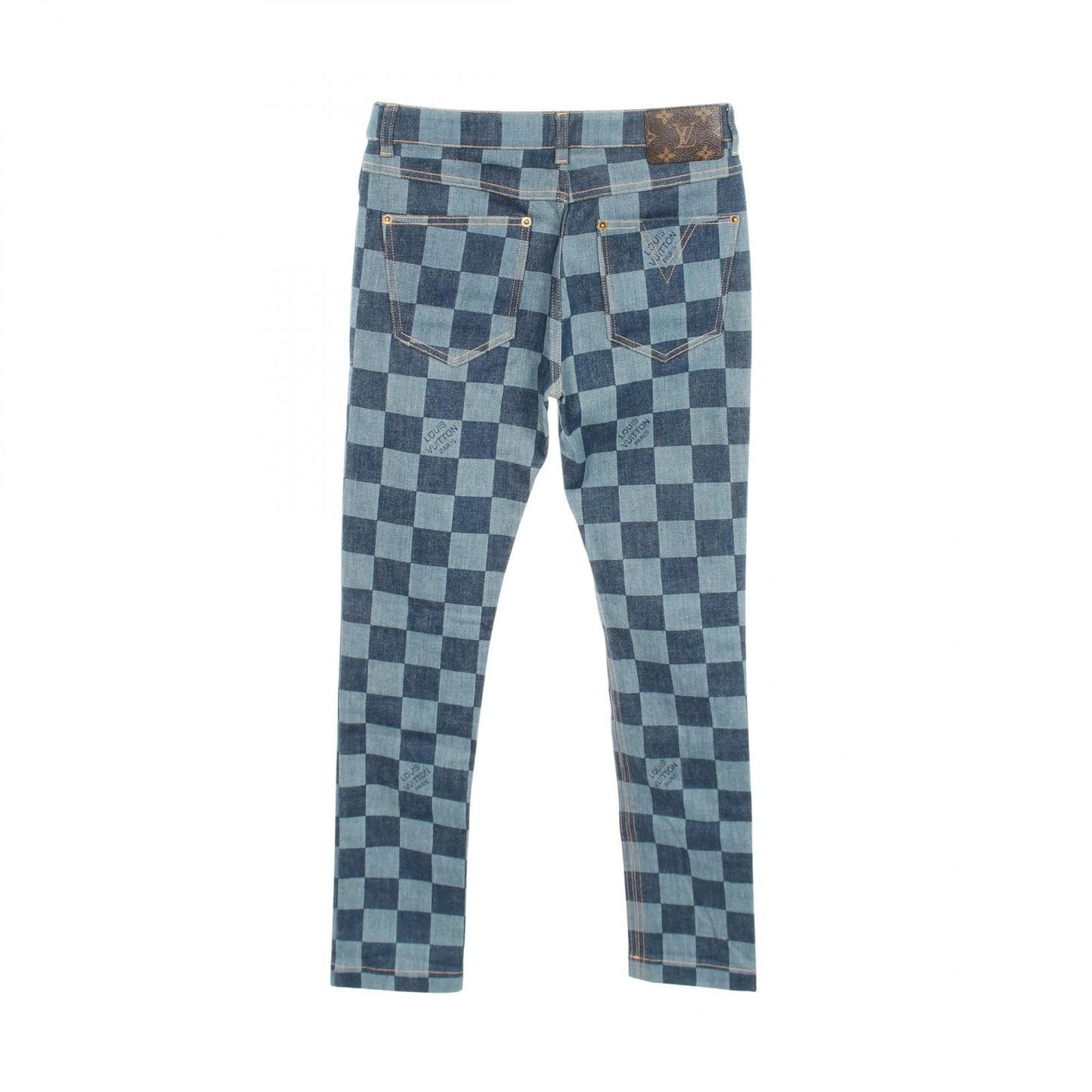 Louis Vuitton Denim Pants Damier Cotton — view 2