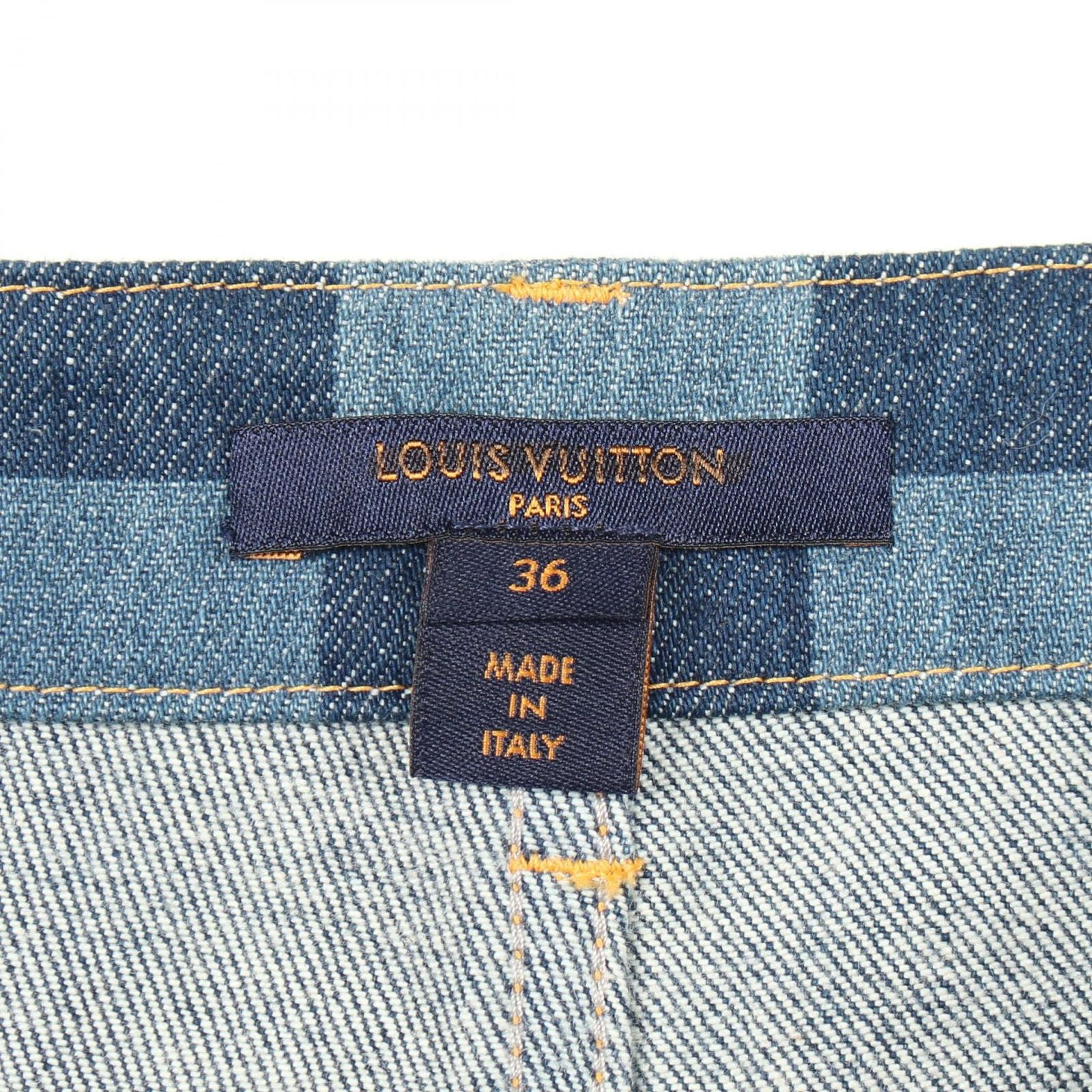Louis Vuitton Denim Pants Damier Cotton — view 3