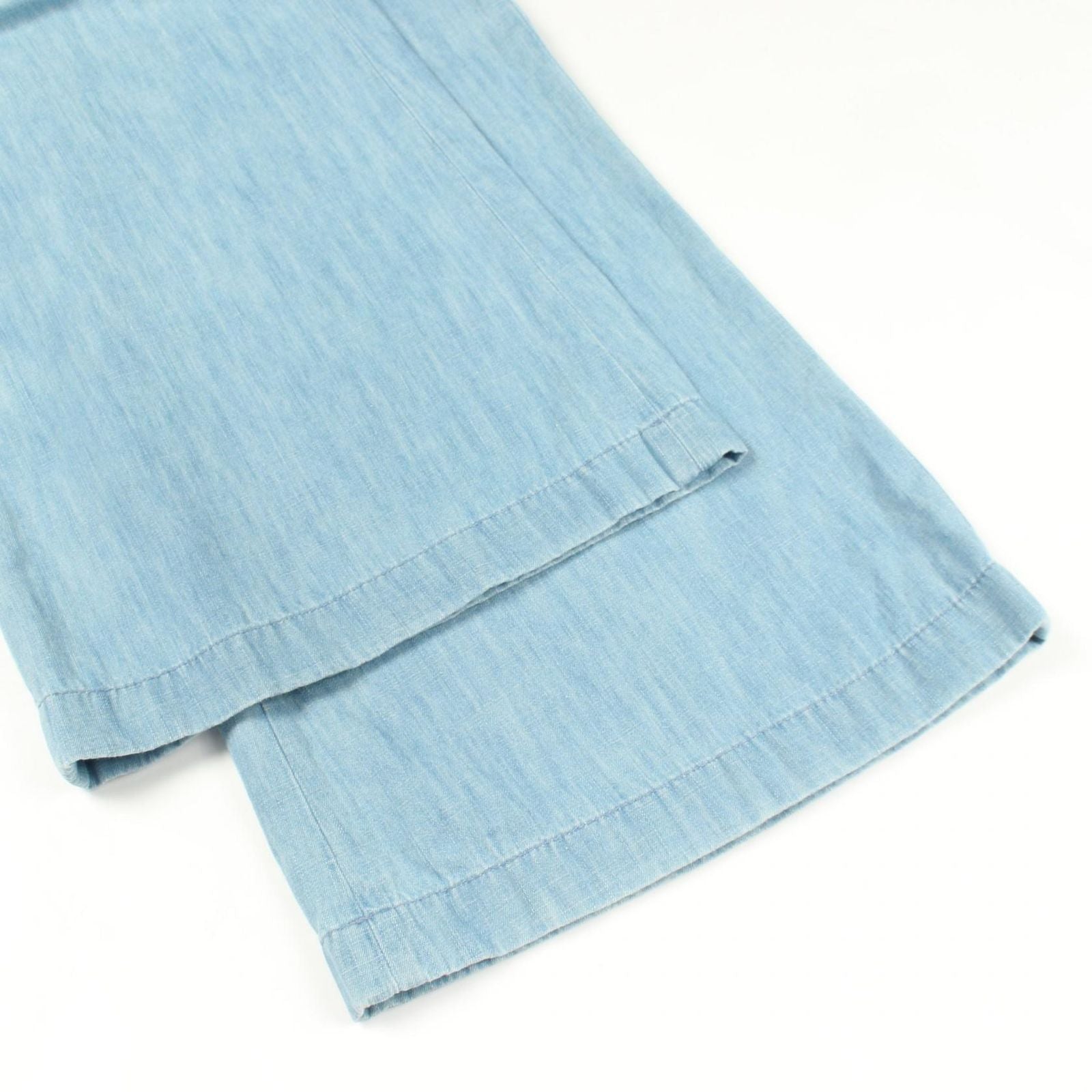 Gucci Denim Pants Logo Embroidery Wide Cotton — view 7