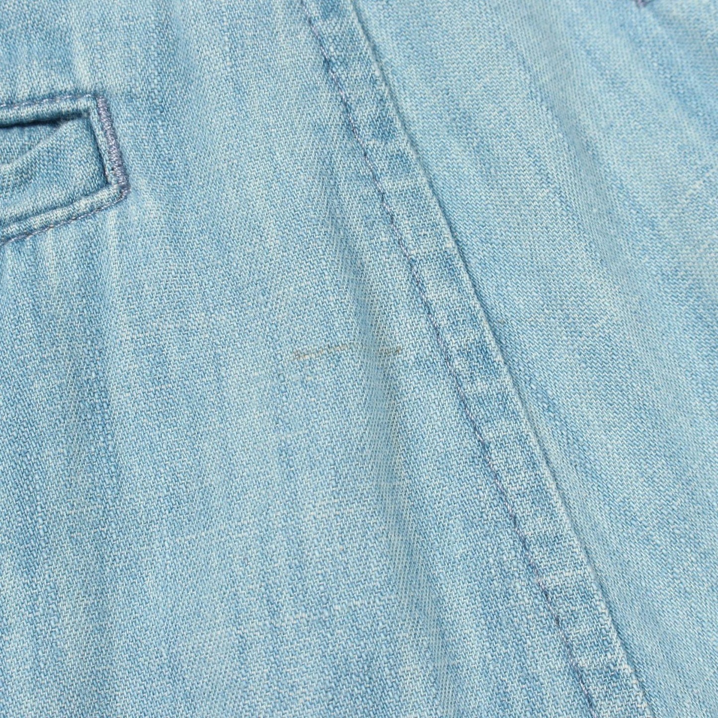 Gucci Denim Pants Logo Embroidery Wide Cotton — view 8