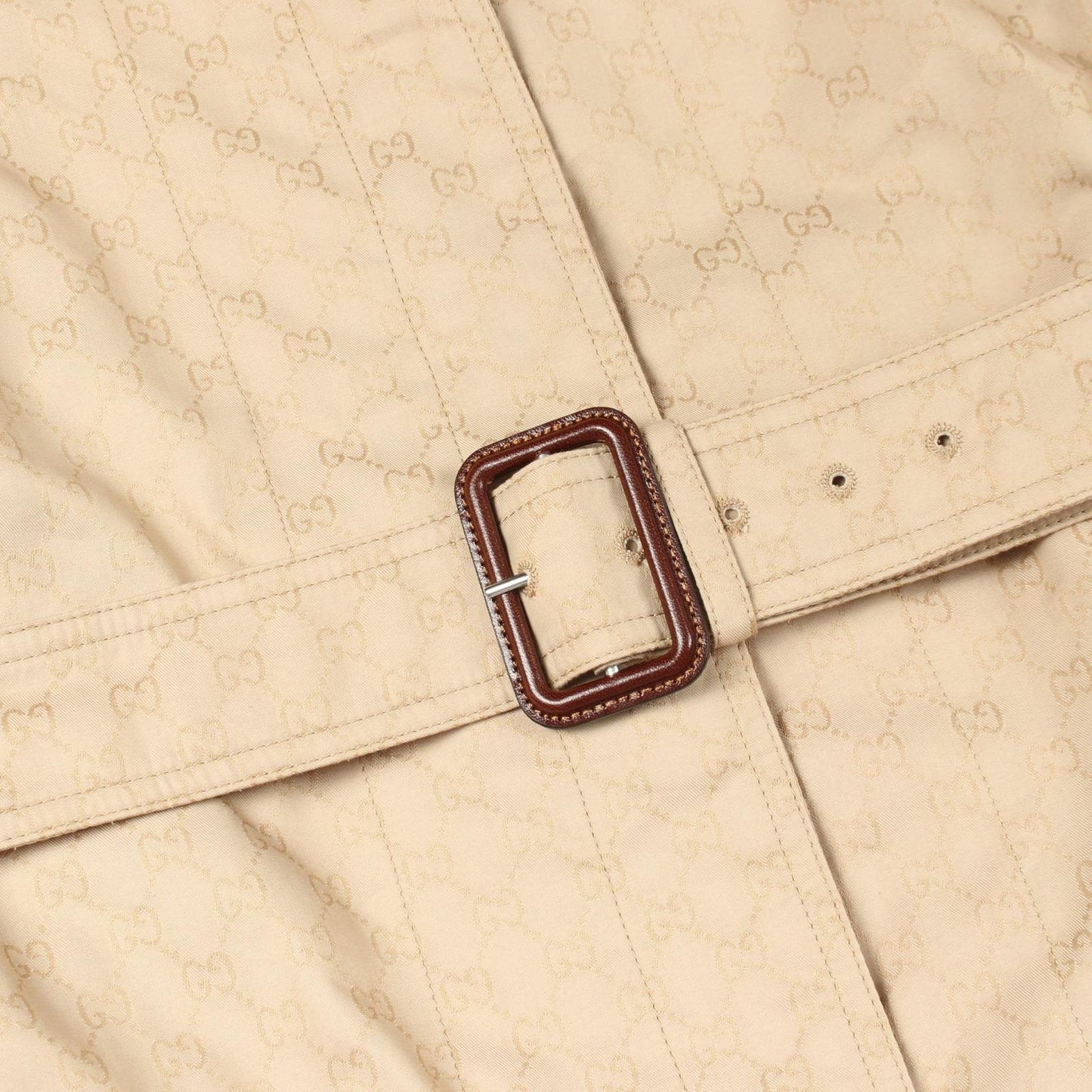Gucci Trench Coat GG Pattern Wide Sleeve Long Nylon — view 7