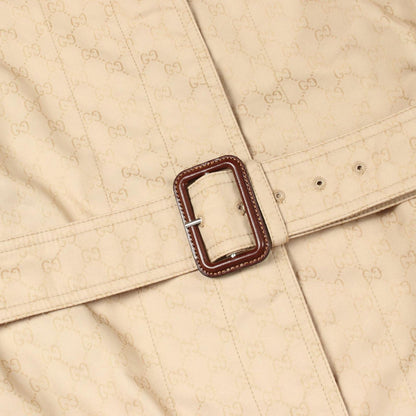 Gucci Trench Coat GG Pattern Wide Sleeve Long Nylon — view 7