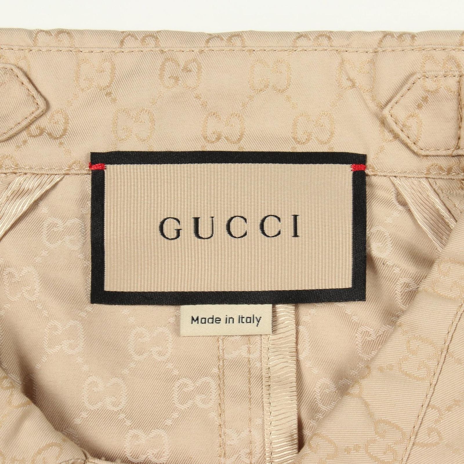 Gucci Trench Coat GG Pattern Wide Sleeve Long Nylon — view 3