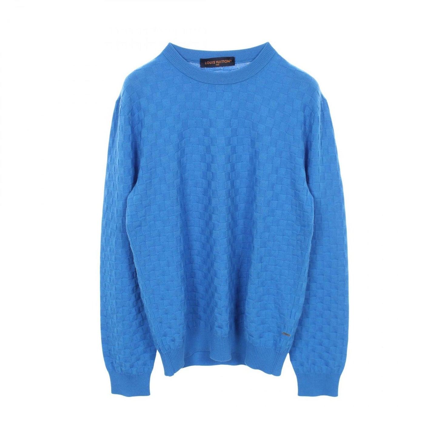 Louis Vuitton Knit Damier Crew Neck Vor Wool Sweater