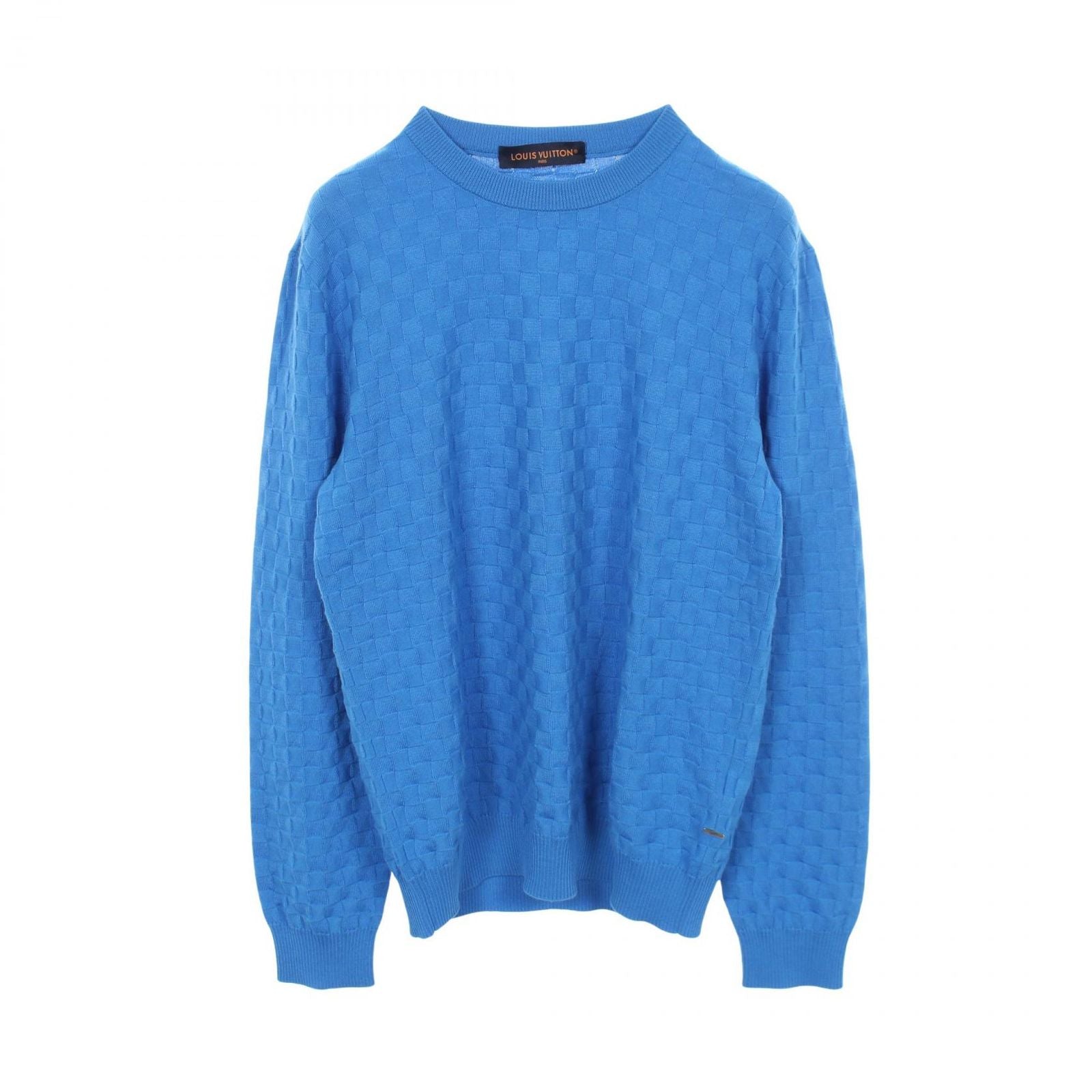 Louis Vuitton Knit Damier Crew Neck Vor Wool Sweater