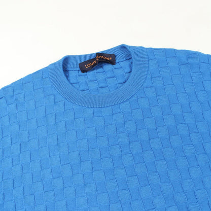 Louis Vuitton Knit Damier Crew Neck Vor Wool Sweater — view 5