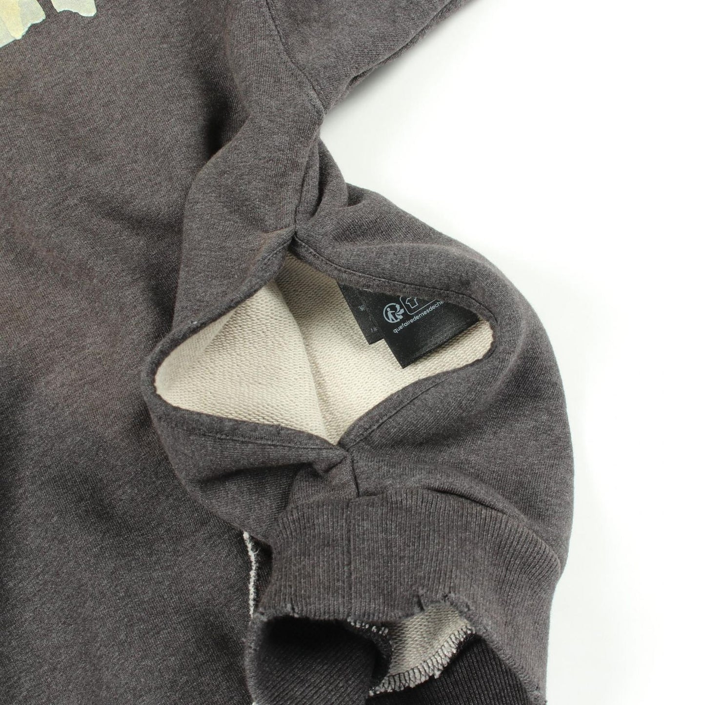 Balenciaga Hoodie Tape Type Ripped Pocket Distressed Cotton — view 8
