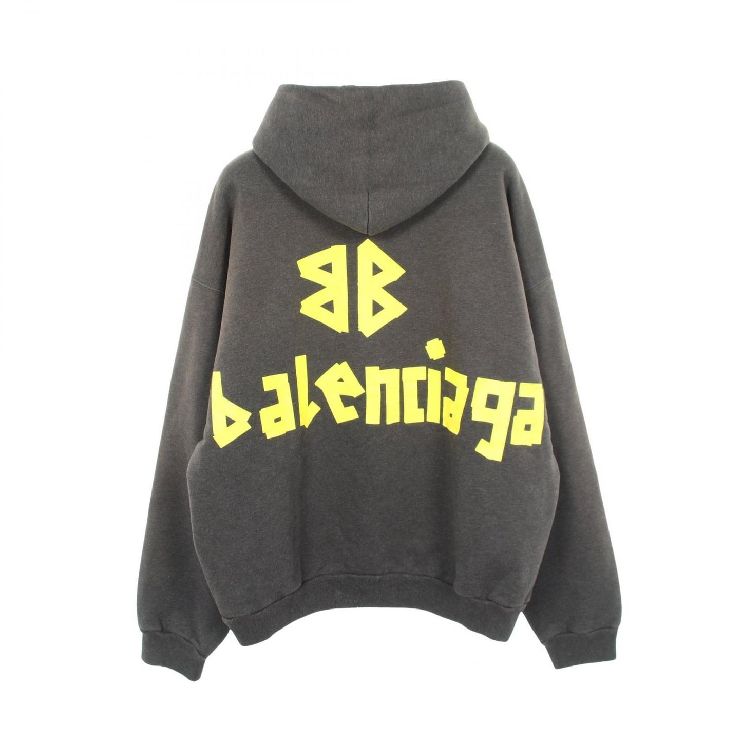 Balenciaga Hoodie Tape Type Ripped Pocket Distressed Cotton — view 2