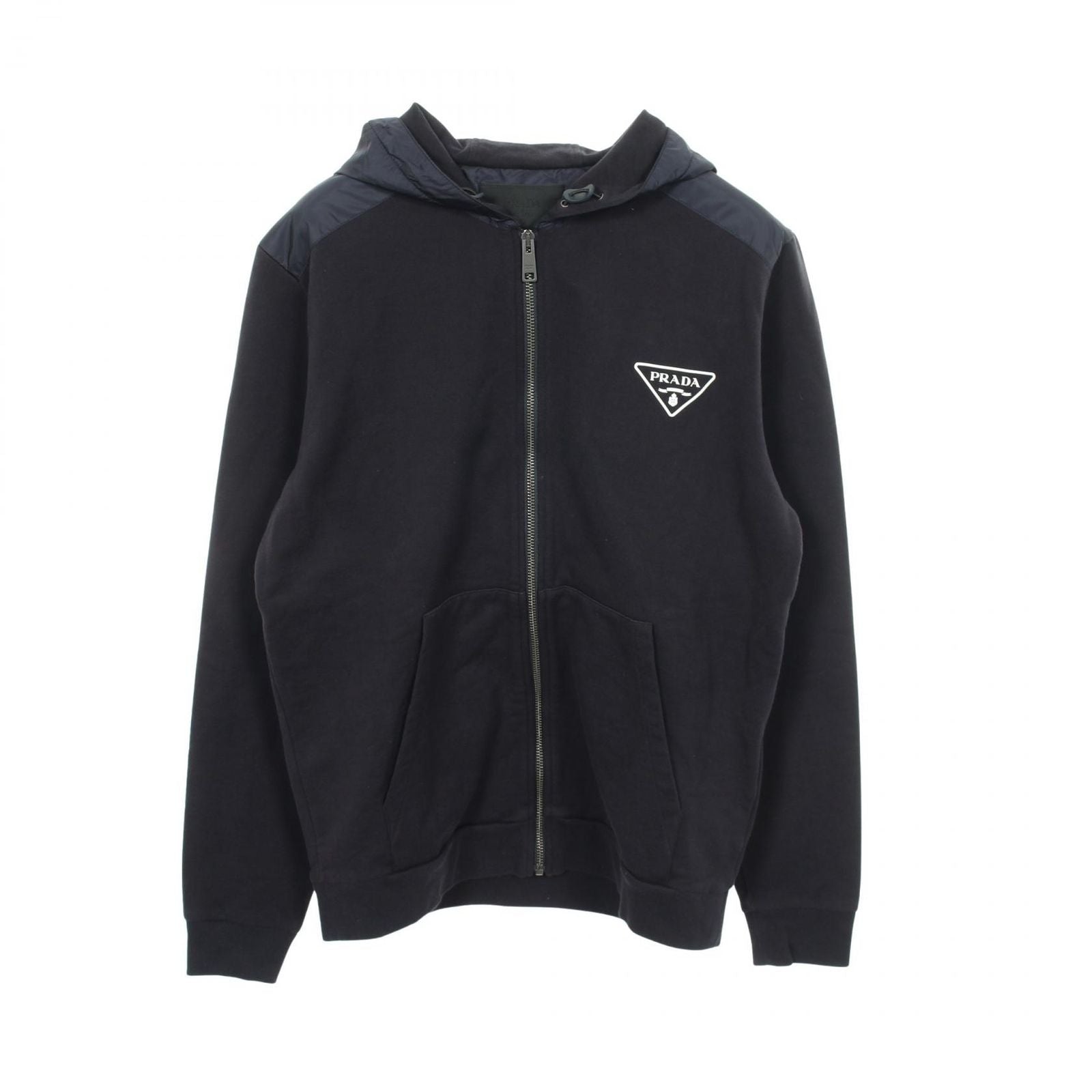 Prada Hoodie Re-Nylon Trim Cotton