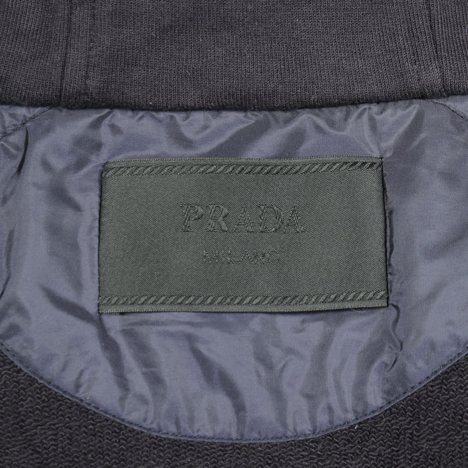 Prada Hoodie Re-Nylon Trim Cotton — view 3