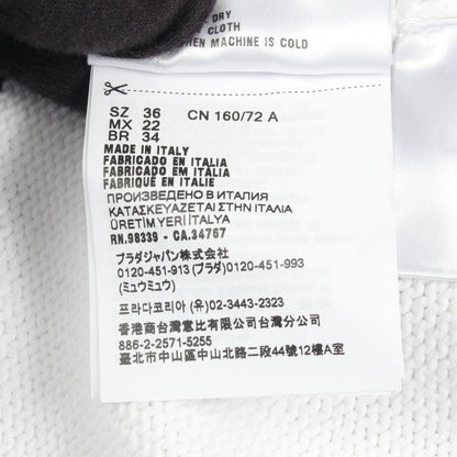 Prada Cardigan V-neck Cropped Cotton — view 5