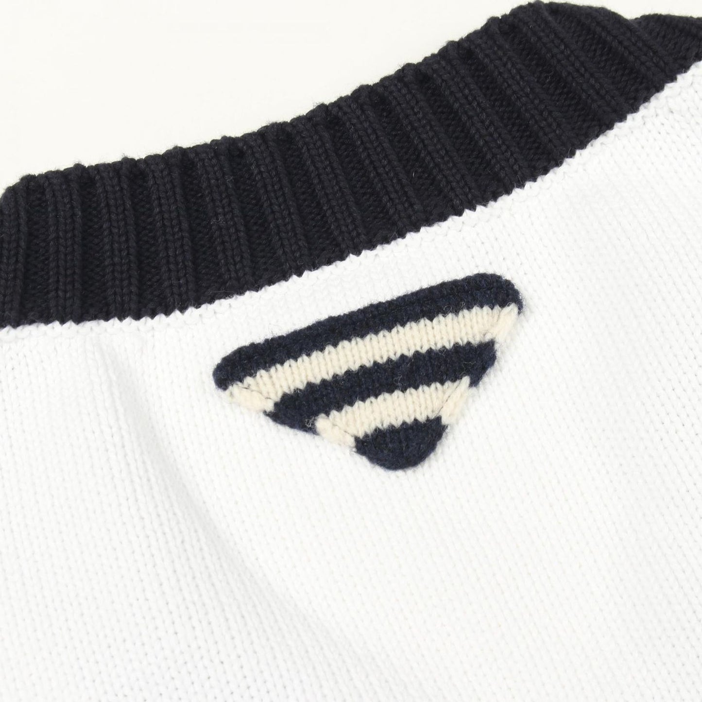 Prada Cardigan V-neck Cropped Cotton — view 6